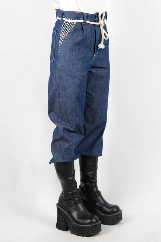 MESH DENIM TROUSERS - Epsilon