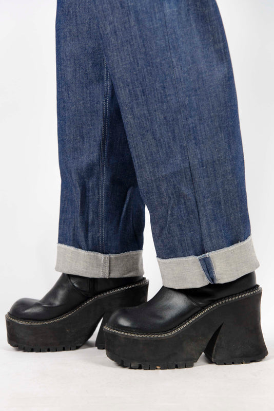 MESH DENIM TROUSERS - Epsilon