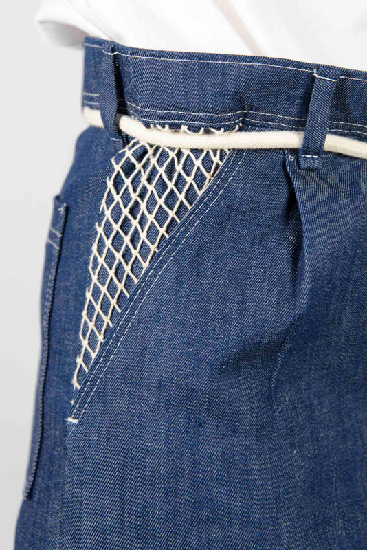 MESH DENIM TROUSERS - Epsilon