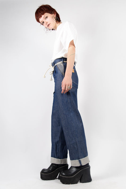 MESH DENIM TROUSERS - Epsilon